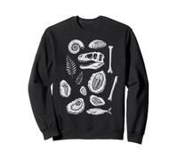 Arte de Estilo Tatuaje Vintage fósiles y Huesos Sudadera
