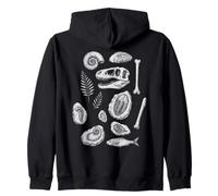 Arte de Estilo Tatuaje Vintage fósiles y Huesos Sudadera con Capucha