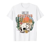 Arte de estilo vaquero con diseño de calavera del desierto Camiseta