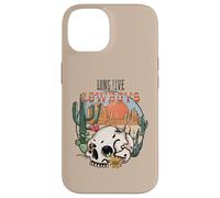 Arte de estilo vaquero con diseño de calavera del desierto Carcasa para iPhone 14
