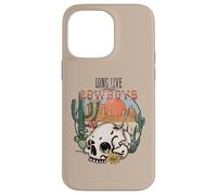 Arte de estilo vaquero con diseño de calavera del desierto Carcasa para iPhone 14 Pro Max