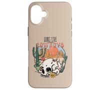 Arte de estilo vaquero con diseño de calavera del desierto Carcasa para iPhone 16 Plus