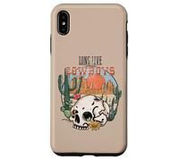 Arte de estilo vaquero con diseño de calavera del desierto Carcasa para iPhone XS Max