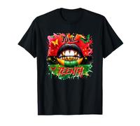 Arte de expresión vívida de Juneteenth Freedom Camiseta