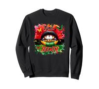 Arte de expresión vívida de Juneteenth Freedom Sudadera