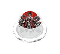 Arte de fantasía Floral de la emperatriz del dragón Real del Sol Rojo PopSockets PopGrip para MagSafe
