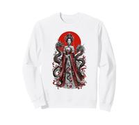 Arte de fantasía Floral de la emperatriz del dragón Real del Sol Rojo Sudadera