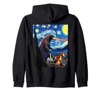Arte de fantasía Inspirado en la Noche Estrellada de Van Gogh, Monstruo Gigante Sudadera con Capucha