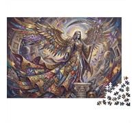 Arte de Fusión de Cráneo y Muerte Puzzle 1000 Piezas Adultos Y Niños,Regalo Ideal,Relax,Deco Pared,Anti-estrés,Rompecabezas,Premium,Cartón,14 Años+,Desafío,Reto,Educativo 52x38cm