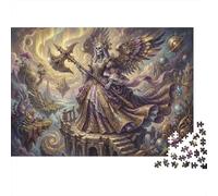 Arte de Fusión de Cráneo y Muerte Puzzle De Madera 1000 Piezas Adultos Y Niños,Desafío,Regalo Ideal,Rompecabezas,Madera,Deco Pared,14 Años+,Anti-estrés,Relax,Reto,Educativo (75x50cm)