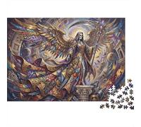 Arte de Fusión de Cráneo y Muerte Puzzle De Madera 500 Piezas Adultos Y Niños,Rompecabezas,14 Años+,Deco Pared,Desafío,Madera,Regalo Ideal,Anti-estrés,Relax,Reto,Educativo (52x38cm)