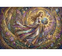 Arte de Fusión de la Madre Tierra Puzzle 1000 Piezas Adultos Y Niños,14 Años+,Reto,Anti-estrés,Rompecabezas,Deco Pared,Regalo Ideal,Premium,Cartón,Desafío,Relax,Educativo 70x50cm