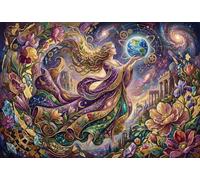 Arte de Fusión de la Madre Tierra Puzzle De Madera 1000 Piezas Adultos Y Niños,Desafío,Regalo Ideal,Rompecabezas,Madera,Deco Pared,14 Años+,Anti-estrés,Relax,Reto,Educativo (75x50cm)