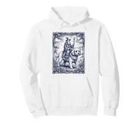 Arte de Grabado de fantasía de Perro maltés con Mago místico Sudadera con Capucha