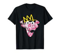 Arte de graffiti de pantera rosa con corona Camiseta