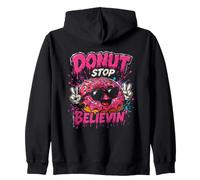 Arte de Grafiti Divertido, Divertido Juego de Palabras con Comida, Donut Stop Believin Sudadera con Capucha
