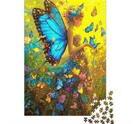 Arte de Hadas Mariposa Cartón Resistente Rompecabezas Clásicos 1000 Pieza S para Adultos Niños Difícil Desafío Descompresión Decoración De Paredes 38x26cm/1000pcs