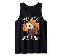 Arte de Halloween de Trick or Trek Pumpkin Hiker para él Camiseta sin Mangas