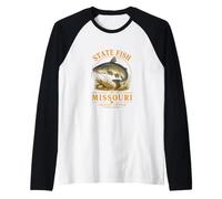 Arte de Historia Natural del bagre del Canal Camiseta Manga Raglan
