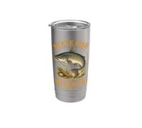 Arte de historia natural del bagre del canal Vaso térmico de acero inoxidable de doble pared