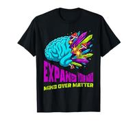 Arte de Hongos cristalinos Coloridos del Cerebro anatómico Surrealista Camiseta