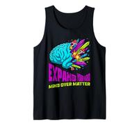 Arte de Hongos cristalinos Coloridos del Cerebro anatómico Surrealista Camiseta sin Mangas
