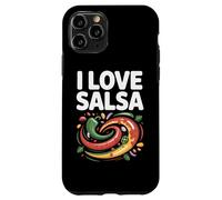 Arte de I Love Salsa Vibrant Peppers Carcasa para iPhone 11 Pro