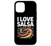 Arte de I Love Salsa Vibrant Peppers Carcasa para iPhone 12/12 Pro