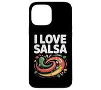 Arte de I Love Salsa Vibrant Peppers Carcasa para iPhone 13 Pro Max