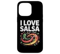 Arte de I Love Salsa Vibrant Peppers Carcasa para iPhone 14 Pro Max