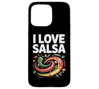 Arte de I Love Salsa Vibrant Peppers Carcasa para iPhone 15 Pro Max