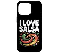 Arte de I Love Salsa Vibrant Peppers Carcasa para iPhone 16 Pro
