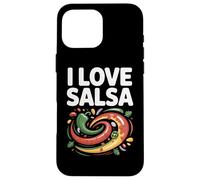 Arte de I Love Salsa Vibrant Peppers Carcasa para iPhone 16 Pro Max