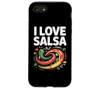 Arte de I Love Salsa Vibrant Peppers Carcasa para iPhone SE (2020) / 7 / 8