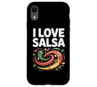 Arte de I Love Salsa Vibrant Peppers Carcasa para iPhone XR