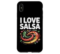Arte de I Love Salsa Vibrant Peppers Carcasa para iPhone XS Max