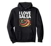 Arte de I Love Salsa Vibrant Peppers Sudadera con Capucha