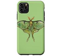 Arte de insectos de naturaleza mística con diseño de polilla luna verde Carcasa para iPhone 11 Pro Max