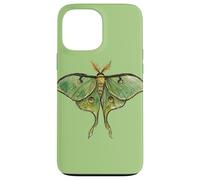 Arte de insectos de naturaleza mística con diseño de polilla luna verde Carcasa para iPhone 13 Pro Max
