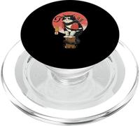 Arte de Japón: Samurai Cat Warrior Japonés Neko Katana PopSockets PopGrip para MagSafe
