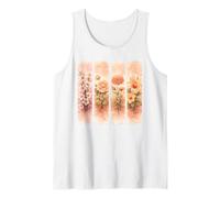 Arte de jardín botánico Floral de Acuarela de melocotón Suave Camiseta sin Mangas