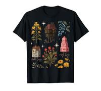 Arte de jardín místico y Espeluznante para Halloween de Witchy Haunted House Camiseta