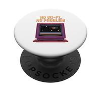 Arte de Juegos de Pixel TV Sin Wi-Fi, no Hay Problema PopSockets PopGrip Adhesivo