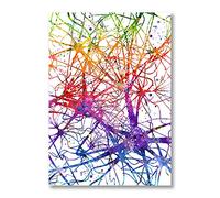 Arte de la anatomía de la célula de la neurona del cerebro impresiones del arte neurología del cerebro cartel ciencia médica decoración de la biología anatómica pintura lona sin marco-30x40cm