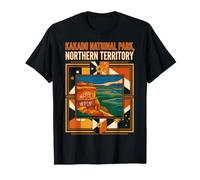 Arte de la Bandera de Australia del Parque Nacional Kakadu Territorio del Norte Camiseta