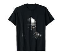 Arte de la cabeza del casco de caballero medieval Camiseta
