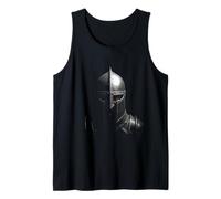 Arte de la cabeza del casco de caballero medieval Camiseta sin Mangas