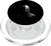 Arte de la cabeza del casco de caballero medieval PopSockets PopGrip para MagSafe
