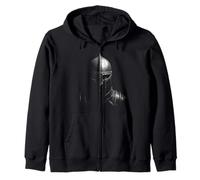 Arte de la cabeza del casco de caballero medieval Sudadera con Capucha