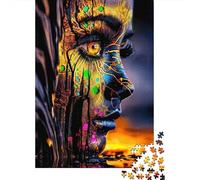 Arte de la Cara Abstracto 1000 Pieza S Cartón Resistente Rompecabezas Clásicos Adultos Niños Difícil Desafío Idea De Regalo Decoración 52x38cm/1000pcs